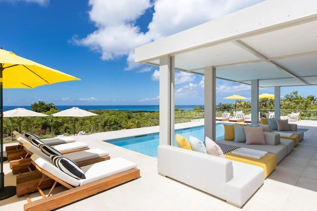 Villa Solis, 7 Bedroom Ocean View Midcentury Villa Marigot